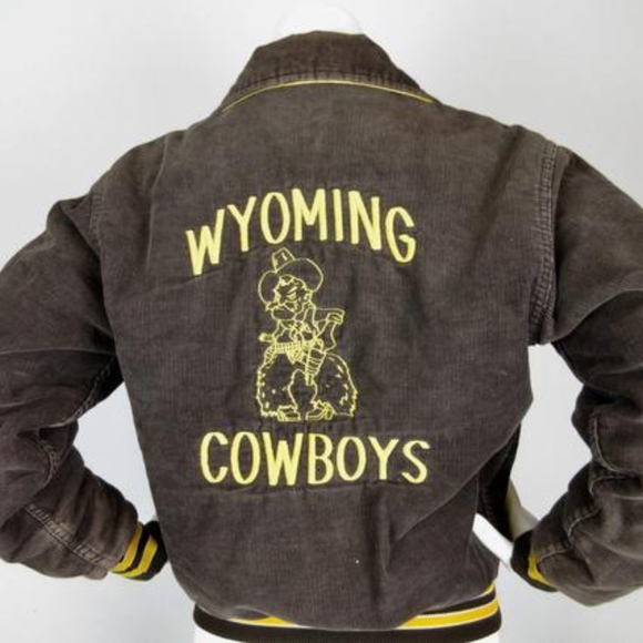 Vintage Jackets & Blazers - Vintage 1970s Wyoming Cowboys Varsity Jacket, S, M